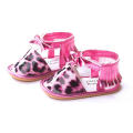 Comércio Exterior Rose Leopard Spring Rubber Soled Baby Soft Bottom Sandals